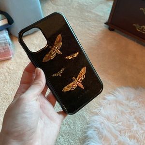 Green and Gold Midnight Moth iPhone 11 Case